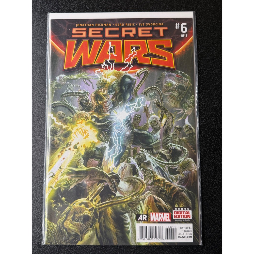 Marvel Secret Wars 6 Jonathan Hickman Esad Ribic 2015 Thanos‎ Cover Comic Book